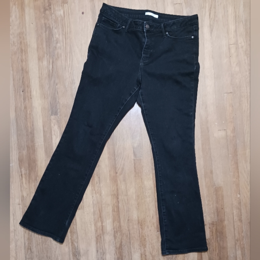 LC LAUREN CONRAD Size 16 Barely Bootcut Black